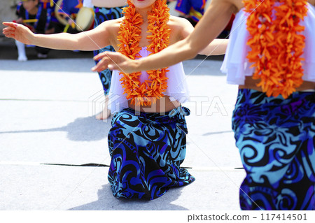 Nani Lei, a woman dancing the hula 117414501