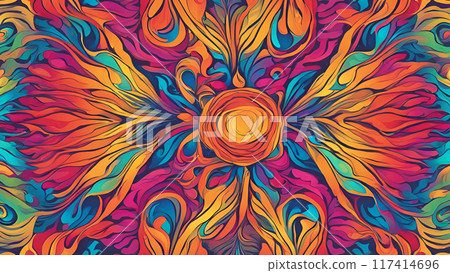 迷幻圖案背景 迷幻圖案背景 117414696