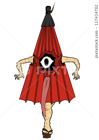 Yokai: Umbrella ghost, color 117414782