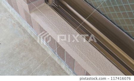 Aluminum sash and exterior wall (balcony) 117416076