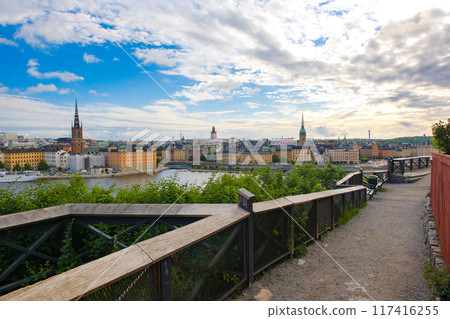 Mariaberget, observation deck in Stockholm, Sweden Mariaberget, observation deck in Stockholm, Sweden 117416255