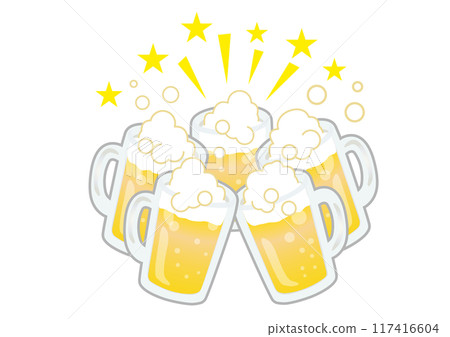 乾杯！一起喝啤酒 117416604