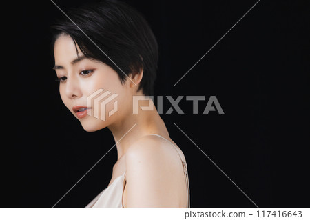 Beauty image of a woman with short hair 117416643