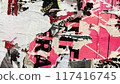 Collage of Old Colorful Posters. Ripped Torn Crumpled Paper. Wall Backdrop Placard Texture. Urban Street Posters Collage. Concert Posters Multilayered Seamless Loop Stop Motion 117416745