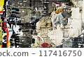 Collage of Old Colorful Posters. Ripped Torn Crumpled Paper. Wall Backdrop Placard Texture. Urban Street Posters Collage. Concert Posters Multilayered Seamless Loop Stop Motion 117416750