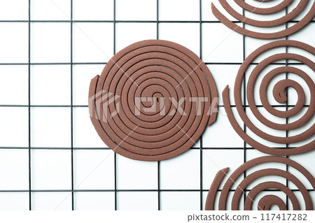 A mosquito coils with a white background 117417282