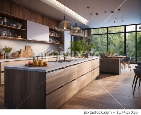 Stylish kitchen 117418010