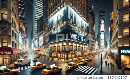 LED vision installed in a building 117419197