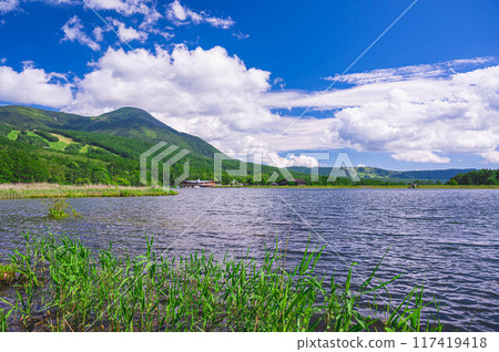 Lake Goddess and Mount Tateshina 117419418