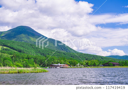 Lake Goddess和Mount Tateshina 117419419
