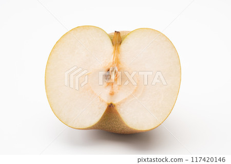 Pear cut in half Pear cut in half 117420146
