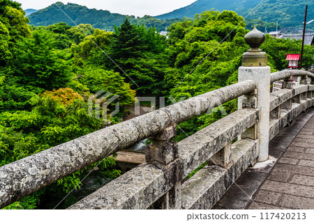 鮮綠的橘子神社【長崎縣雲仙市】 117420213