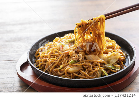 Sauce Fried Noodles Sauce Fried Noodles 117421214
