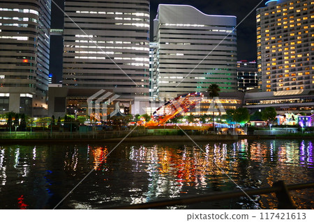 city night scenery city night scenery 117421613