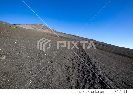 Gotemba Route of Mt. Fuji: Hiking trails and summit near Shin-6th Station Gotemba Route of Mt. Fuji: Hiking trails and summit near Shin-6th Station 117421913