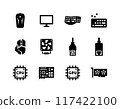 Set of vector icons about gaming pc 117422100
