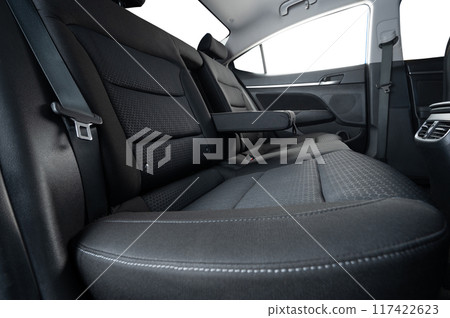Comfortable grey color car rear sofa 117422623