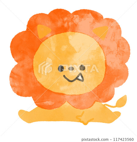 【手繪】動物套裝（獅子） 117423560