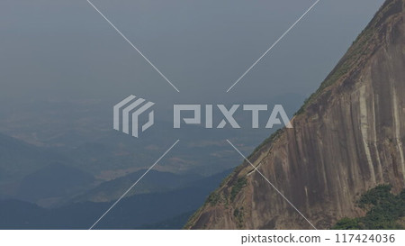 Hiking on the dangerous cliff edge of Escalabrado Mountain in Rio de Janeiro 117424036