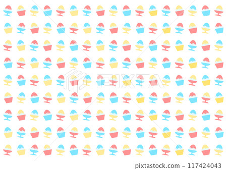 Shaved ice pattern background illustration 117424043