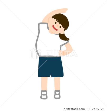 女孩做廣播練習 女孩做廣播練習 117425126