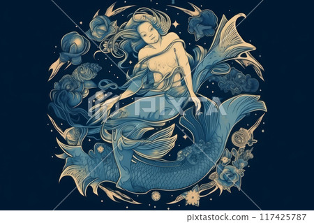 Zodiac sign Pisces 117425787