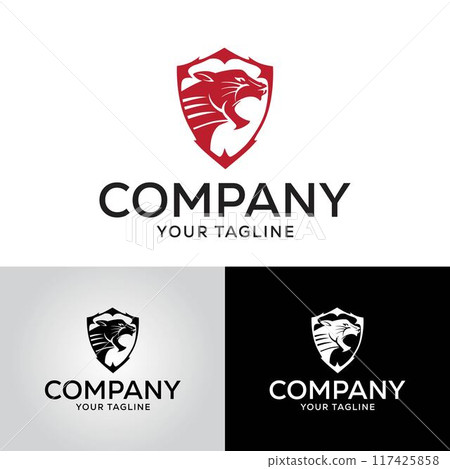 Panther Logo Design Vector Template 117425858