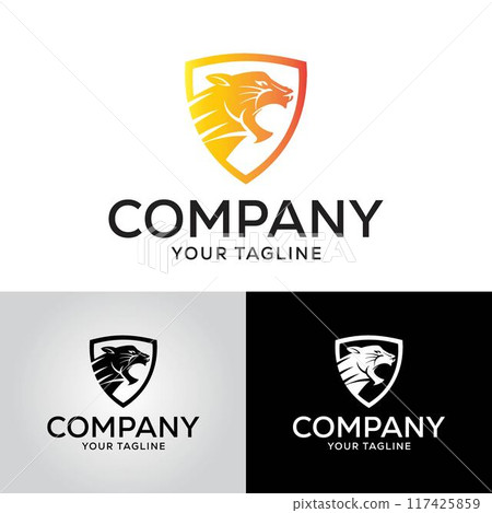 Panther Logo Design Vector Template 117425859