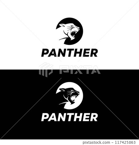 Panther Logo Design Vector Template 117425863