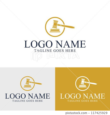 Law firm attorney logo design Template 117425929