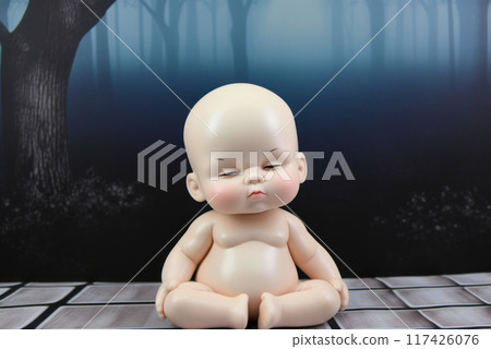 Meditation of doll 117426076