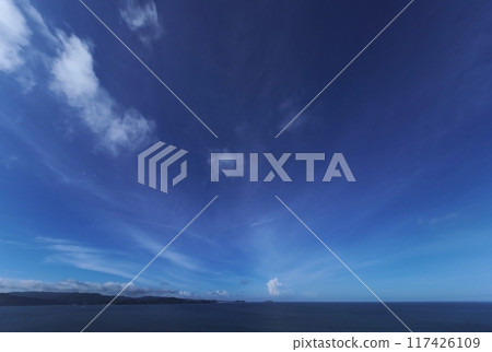 Rising cumulonimbus clouds and radially spreading cirrus clouds, summer, ultra-wide-angle, sky-focused, 240727am Rising cumulonimbus clouds and radially spreading cirrus clouds, summer, ultra-wide-angle, sky-focused, 240727am 117426109