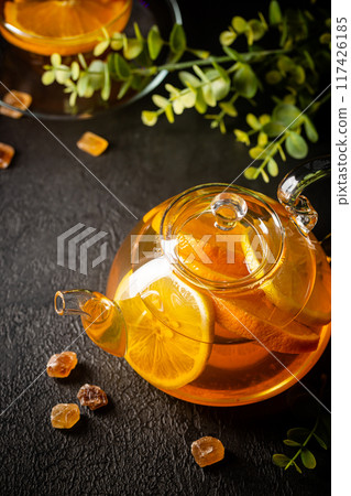 Hot citrus tea Hot citrus tea 117426185