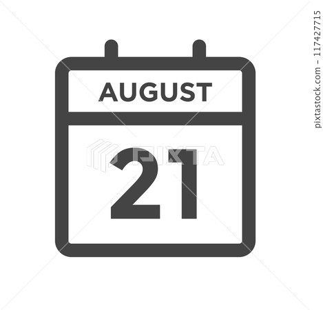 August 21 Calendar Day or Calender Date for Deadlines or Appointment 117427715