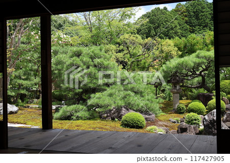 Myomanji Temple ("Snow Garden"), head temple of the Kenpon Hokke Sect, Kyoto City, Sakyo Ward, Iwakura Hataeda-cho 117427905