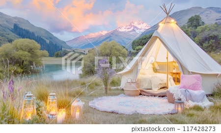 glamping. luxury glamorous camping. glamping in the beautiful countryside glamping. luxury glamorous camping. glamping in the beautiful countryside 117428273