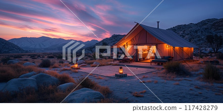 glamping. luxury glamorous camping. glamping in the beautiful countryside 117428279