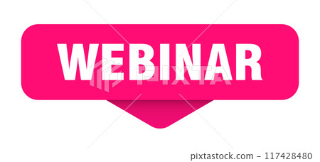 webinar sticker. webinar sign on transparent background webinar sticker. webinar sign on transparent background 117428480