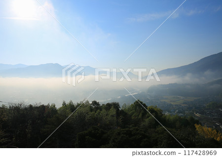 愛媛郡內子町,從龍王堡看到的舊磯崎町 愛媛郡內子町,從龍王堡看到的舊磯崎町 117428969