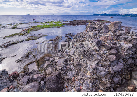 [Shizuoka Prefecture] Izu Peninsula Geopark, Ebisu Island (The wonder of underwater mudslides) 117430488
