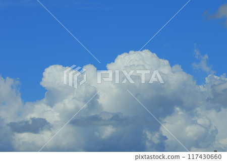 White clouds floating in the blue sky 117430660