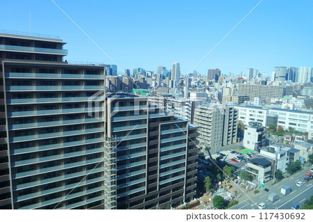 High-rise apartment building construction site High-rise apartment building construction site 117430692