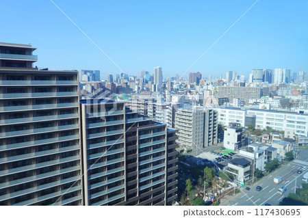 High-rise apartment building construction site High-rise apartment building construction site 117430695