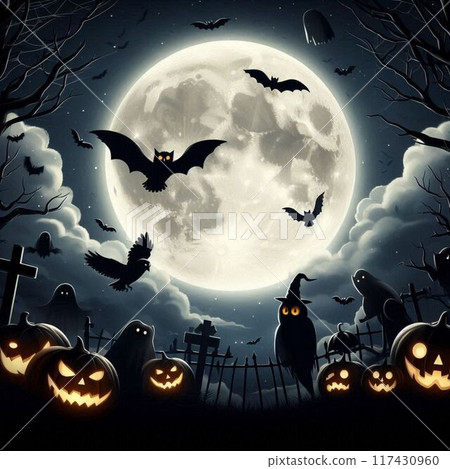 萬聖節月亮 117430960
