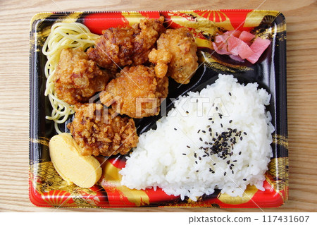 Fried chicken lunch Fried chicken lunch 117431607