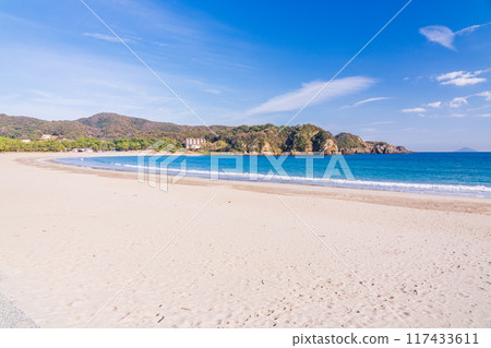 [靜岡縣] 淡季的南伊豆弓濱海灘 117433611