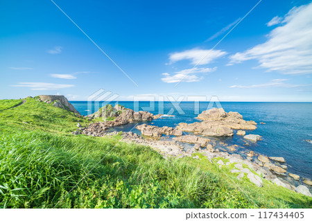 "Aomori Prefecture" View from the Ashigezaki Second Observatory, Tanesashi Coast 117434405