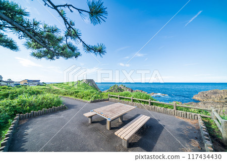 "Aomori Prefecture" Ashigezaki Second Observatory View and Tanesashi Coast 117434430