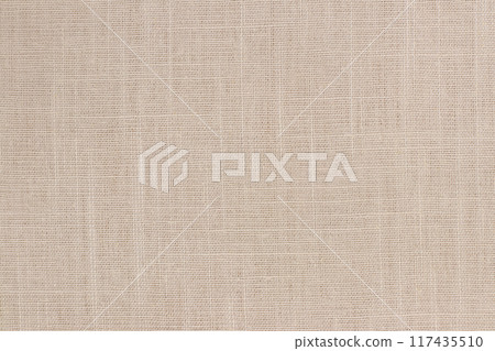 Brown linen fabric texture background, seamless pattern of natural textile. Brown linen fabric texture background, seamless pattern of natural textile. 117435510