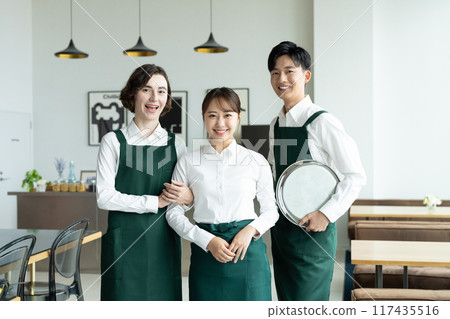 Cafe staff Cafe staff 117435516